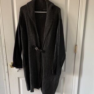 Joseph A Black and Gray Women's Coat